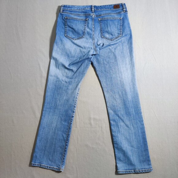 Lauren Ralph Lauren jeans women's size 10? (32) hard washed denim blue straight - Picture 3 of 15